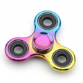 Colorful metallic fidget spinner toy